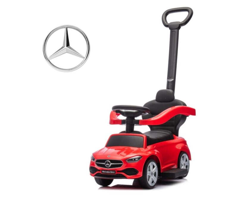 Milly Mally Mercedes C-Class Ride-On with Handle Red