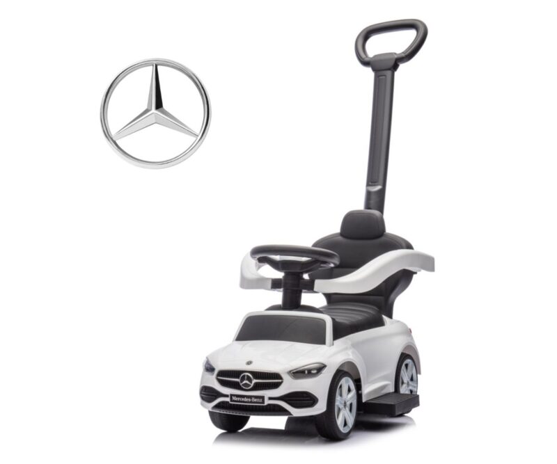 Milly Mally Mercedes C-Class Ride-On with Handle White