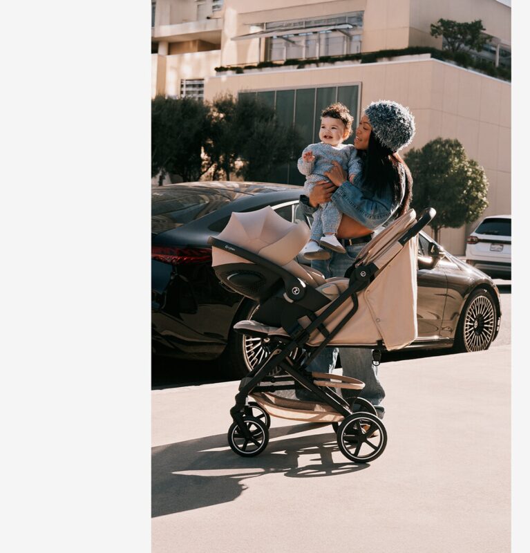 Cybex Beezy bumper bar and UPF 50+ hood
