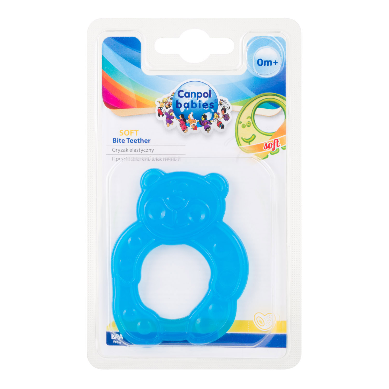 Canpol Babies elastické kousátko pro miminka ultralehké ANIMALS