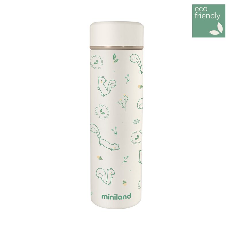 Miniland vakuová termoska 450ml Veverka — termoska s motivem veverky