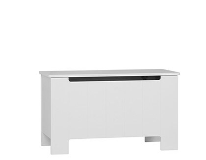 Pinio Calmo white toy box with soft-close lid