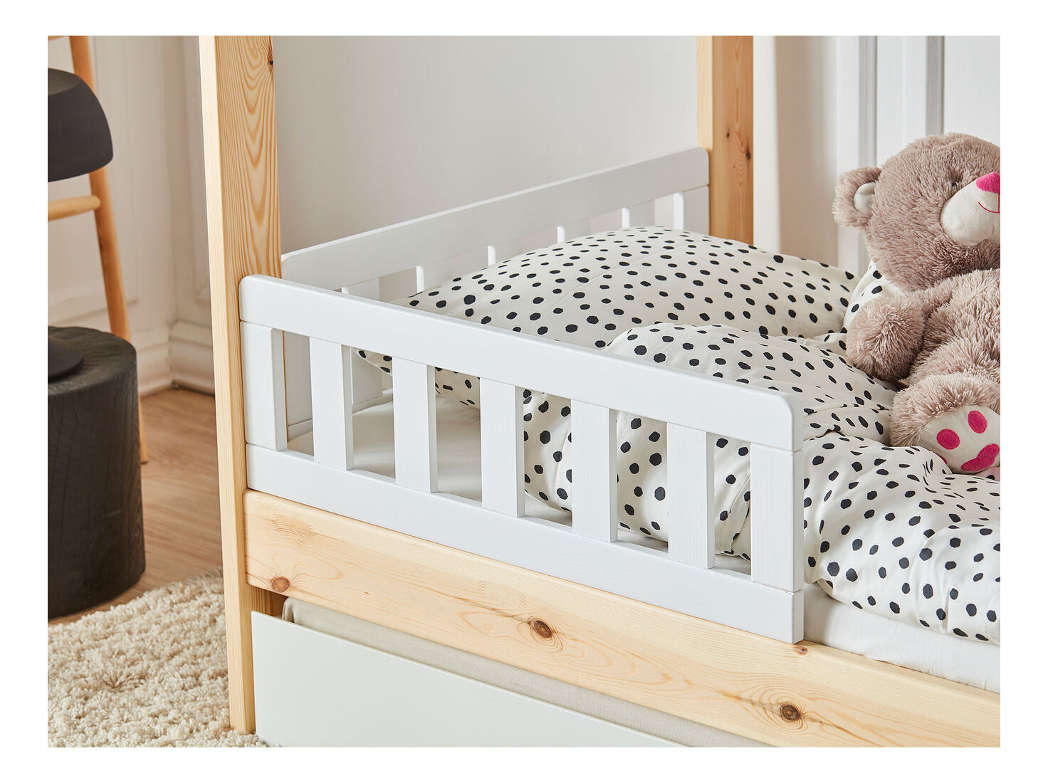 Pinio Classic Bed Guard 200x90 2-Pack - Safety and Style