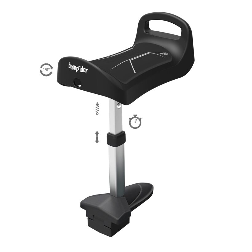 Nastavenie výšky a smeru sedátka Bumprider Seat+ Bumprider Seat+ — nastavenie výšky a otočenie sedátka