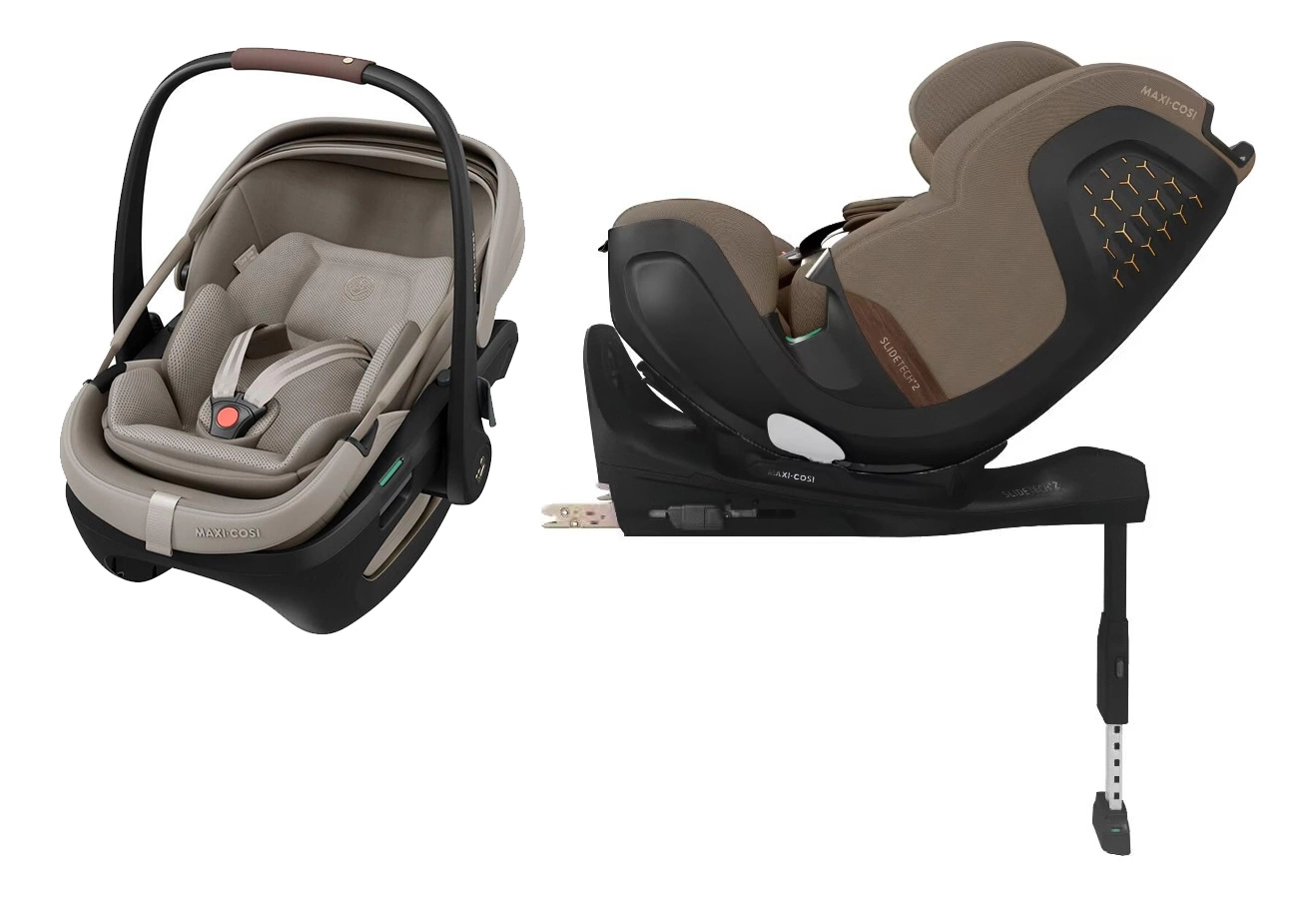 Maxi-Cosi Coral Slide Pro s Pearl XL Slide Pro a základnou FamilyFix Slide Pro kompletní sada na celé dětství
