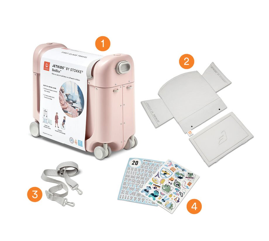 JETKIDS BEDBOX ホワイト STOKKE JETKIDS BEDBOX jeżdżąca walizka dziecięca | White