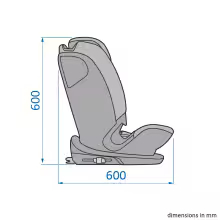 Maxi-Cosi Titan Plus i-Size - Vnější rozměry 4