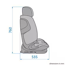 Maxi-Cosi Titan Pro i-Size - vnější rozměry 2