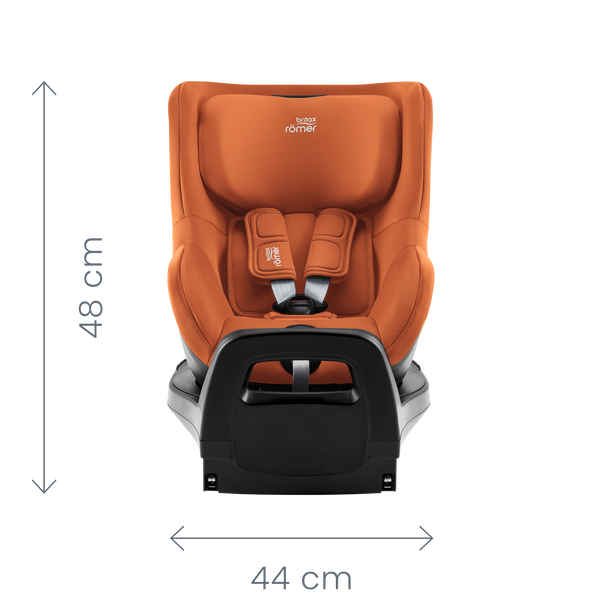 Rozměry autosedačky Britax Römer Dualfix Pro zepředu