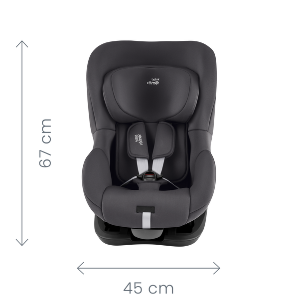 Technické údaje Britax Römer King Pro – čelní pohled