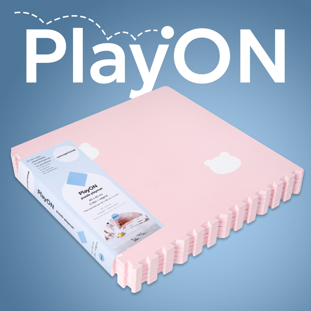 Concepthood PlayON foam puzzle mat Dogs Light Pink