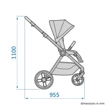 Rozměry složení Maxi-Cosi Oxford