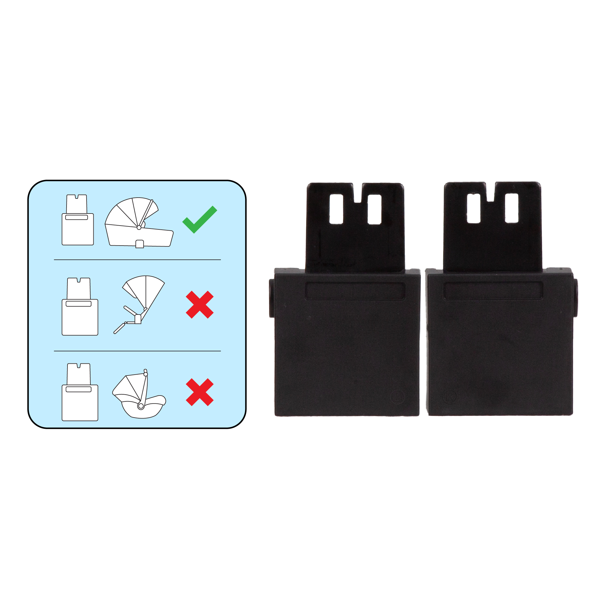 Adaptéry pro změnu výšky korby Carrello Ultra 2v1
