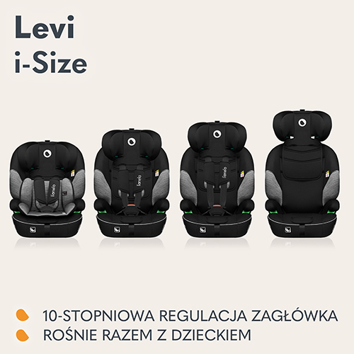 Široký rozsah nastavení Lionelo Levi i-Size