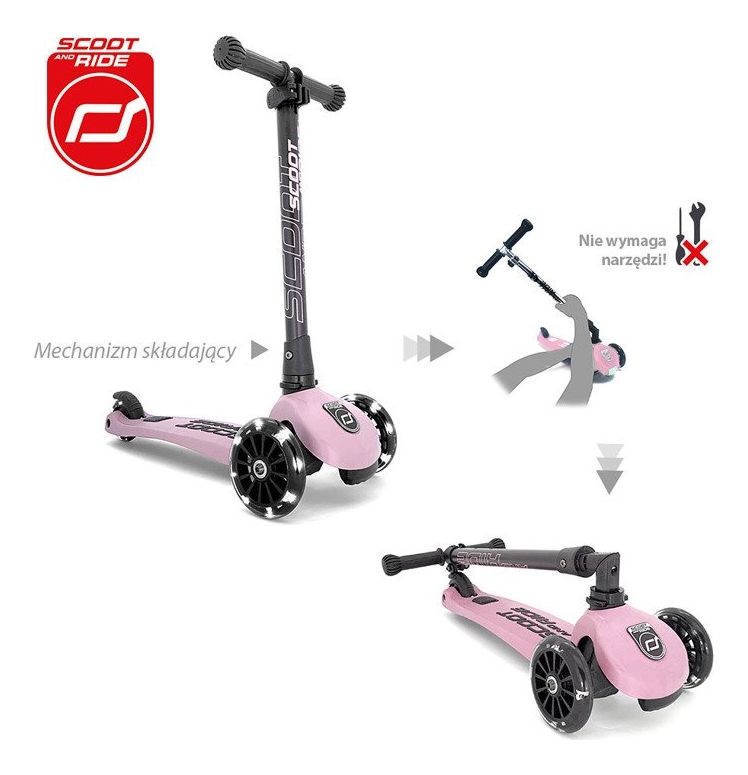 Scootandride Highwaykick 3 LED Hulajnoga składana ze