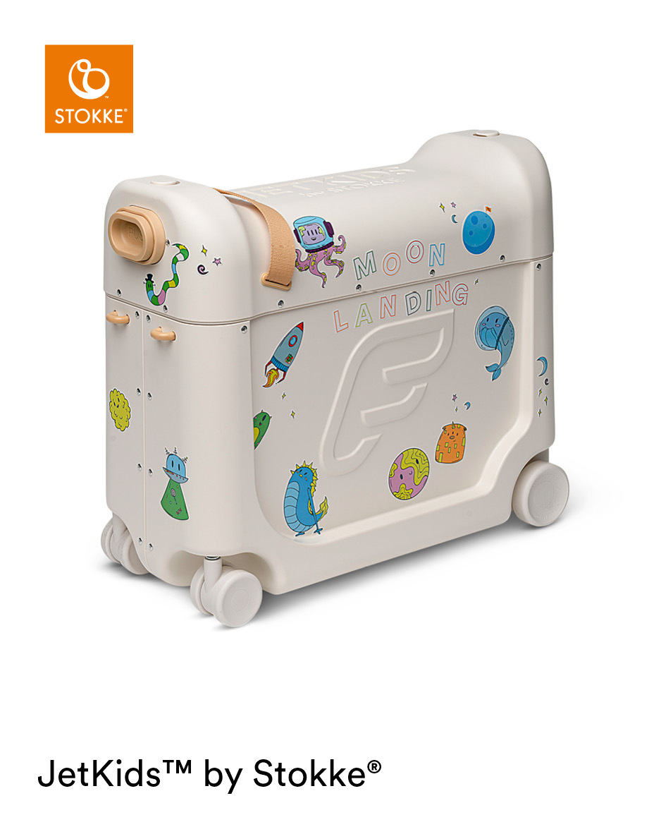 JETKIDS BEDBOX ホワイト STOKKE JETKIDS BEDBOX jeżdżąca walizka dziecięca | White