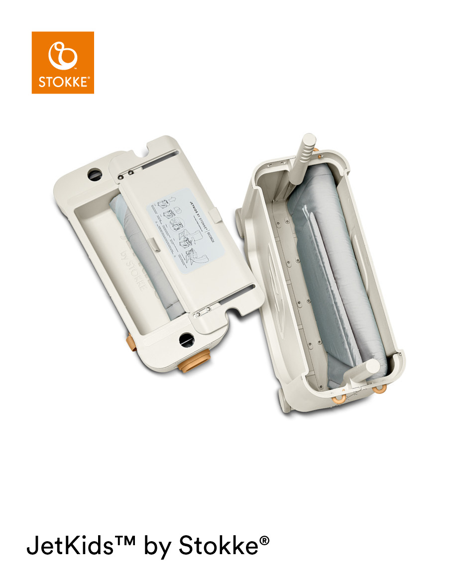 JETKIDS BEDBOX ホワイト STOKKE JETKIDS BEDBOX jeżdżąca walizka dziecięca | White