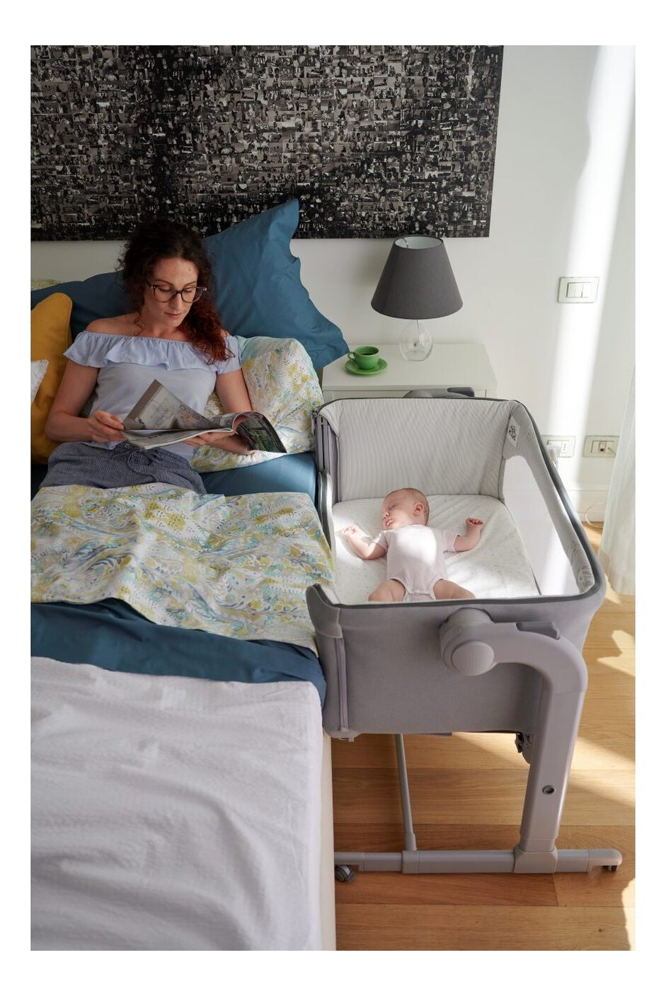 Chicco Next2Me Magic Moon Grey sklep dla dzieci TOMI.pl