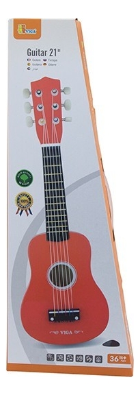 Guitare Acoustique En Bois Pour Enfants Viga 21 Pouces – Jouet éducatif Musical, Cordes Réelles, Clés Accordables - 6
