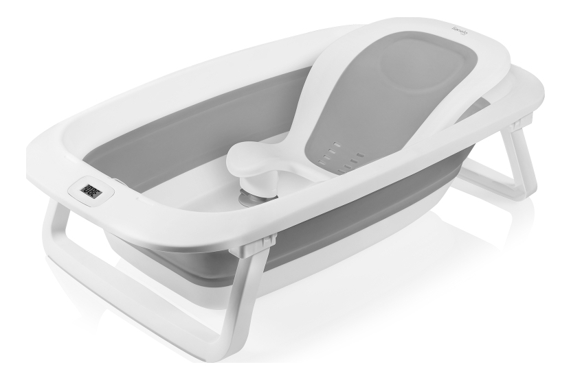 Lionelo BabyBubble Opvouwbaar Babybad Met Thermometer Inclusief Ergonomisch Ligstoel 50l Inhoud Antislip Poten Zachte Randen Afvoerstop Inklapbaar Ruimtebesparend Voor Baby S Peuters 0 3 Jaar 1672056776