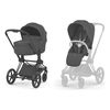 Cybex Priam 5.0 2-in-1 Pram with Carry Cot, Rodzaj: głęboko-spacerowy, Kolekcja: Comfort, Kolor: Sepia Black, Kolor ramy: Black, image 