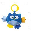 Milly Mally plyšový závěs sovička Cutie Owl Blue, Kolor: Blue