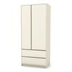 Veres Bern 900 – dětská skříň se zásuvkami, dvoudveřová (90×50,3×207,1 cm) – White, Kolor: White, 2 zdjęcie