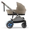 Cybex eGazelle S kombinovaný kočárek 2v1, Rodzaj wózka: głęboko-spacerowy, Kolor materiału: Almond Beige