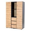 LittleSky by Klupś Dalia skříň 3dveřová bílo-šedá, Kolor: Biały-popiel, 2 zdjęcie