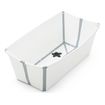 Stokke Flexi Bath - skládací vanička s lehátkem a stojanem Lavender, Kolor: Lavender, Wariant: wanienka z leżaczkiem + stojak, 4 zdjęcie
