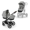 Cybex Eos Lux - kombinovaný kočárek 2v1 s výměnnou korbou, Kolor materiału: Stone Grey