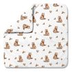 Waldin bambusowa kołdra niemowlęca 75x75 + wstęga do rożka Niedźwiadki Light Beige, Kolor: Light beige, 2 zdjęcie