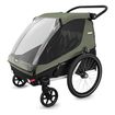 Thule Courier přívěsný vozík za kolo pro jedno nebo dvě děti s možností nákladního přívěsu, Kolor materiału: Vintage Green