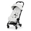 Cybex Coya Style — kompaktní sportovní kočárek do letadla, Rodzaj wózka: spacerowy, Kolekcja: Style, Kolor materiału: Off white, Kolor ramy: Black