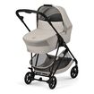Cybex Melio Carbon — kočárek 2v1 hluboký sportovní na karbonové rámu, Rodzaj wózka: głęboko-spacerowy, Kolor materiału: Almond Beige, 5 zdjęcie