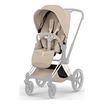 Cybex Priam 5.0/ePriam 5.0 Style potah sedačky sportovního kočárku, Kolekcja: Style, Kolor materiału: Sepia Black, 3 zdjęcie