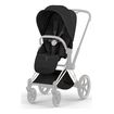 Cybex Priam 5.0/ePriam 5.0 Style potah sedačky sportovního kočárku, Kolekcja: Style, Kolor materiału: Sepia Black