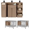 Lionelo Sidepocket Cot Organiser Large Beige, Rozmiar: L, Kolor: Beige, image 