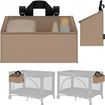 Lionelo Sidepocket organizér na postýlku Medium Black, Rozmiar: M, Kolor: Black, 2 zdjęcie