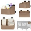 Lionelo Sidepocket organizér na postýlku Small Beige, Rozmiar: S, Kolor: Beige