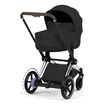 Cybex ePriam 5 2w1 Style City Grey - Chrome Brown, Rodzaj wózka: głęboko-spacerowy, Kolekcja: Style, Kolor materiału: Sepia Black, Kolor ramy: Chrome Brown
