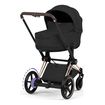 Cybex ePriam 5 2w1 Style City Grey - Chrome Brown, Rodzaj wózka: głęboko-spacerowy, Kolekcja: Style, Kolor materiału: Cozy Beige, Kolor ramy: Rosegold, 2 zdjęcie