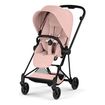 Cybex Mios 5 Style wózek spacerowy City Grey - Chrome Brown, Rodzaj wózka: spacerowy, Kolekcja: Style, Kolor materiału: Peach Pink, Kolor ramy: Matt Black