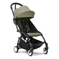 Stokke® YOYO³ - wózek spacerowy, Rodzaj wózka: spacerowy, Kolor materiału: Olive, Kolor ramy: Czarny
