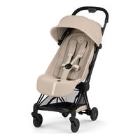 Cybex Coya - kompaktný športový kočík do lietadla, Rodzaj wózka: spacerowy, Kolekcja: Comfort, Kolor materiału: Cozy Beige, Kolor ramy: Black