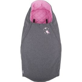 CuddleCo Comfi-Extreme Waterproof Footmuff Grey Melange Pink, image 