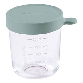 Beaba skleněná dóza s hermetickým uzávěrem 250 ml Eucalyptus Green, Pojemność: 250 ml, Kolor: Eucalyptus Green
