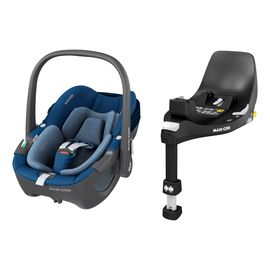 Maxi-Cosi Pebble 360&deg; with FamilyFix 360&deg; Base &ndash; Rotating Infant Car Seat (45&ndash;83 cm | 0&ndash;13 kg | 0&ndash;15 Months), Baza: Familyfix 360&deg;, Kolor: Essential Blue, image 