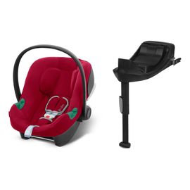 Cybex Aton B2 i-Size з базою One — автокрісло для немовлят (45 - 87 cm | 0 - 13 kg | 0 - 15 місяців), Baza: baza One, Kolor: Dynamic Red