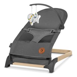 Lionelo June lehátko Grey Graphite – výstavní kus, Kolor: Grey Graphite